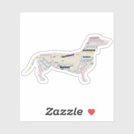 Adesivo Dachshund Doxie Wiener Nomes De Cães