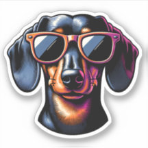 Dachshund Vinyl Sticker - Óculos solares