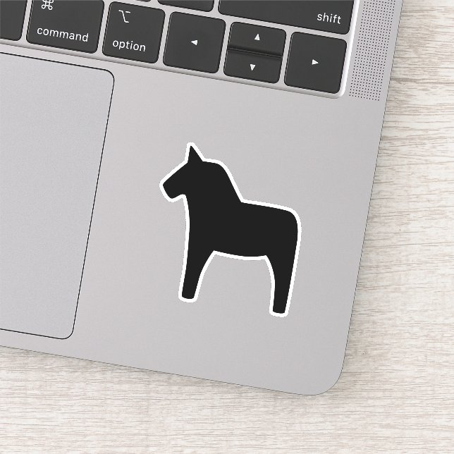 Adesivo Dala Horse Black Vinyl Sticker (Detalhe)
