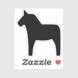 Adesivo Dala Horse Black Vinyl Sticker