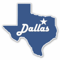 Dallas, Texas Lone Star State City Map