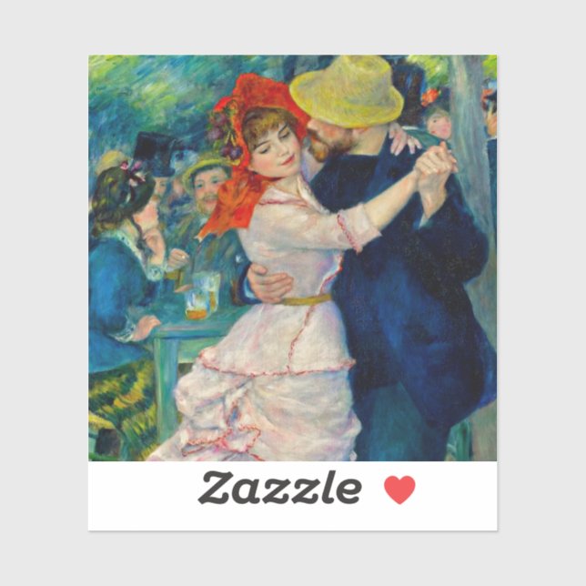 Adesivo Dança em Boudonal Pierre Renoir (Folha)