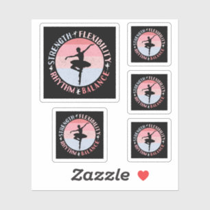 Adesivo Dançador de Balé Ballerina - Valores de Mindset