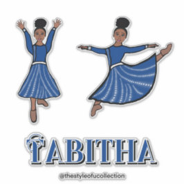 Adesivo Dançarina de Diamante Azul #1