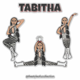 Adesivo Dançarina de Zebra Vermelha nº 4