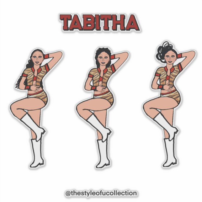 Adesivo Dançarina Red Tiger #2 (Frente)