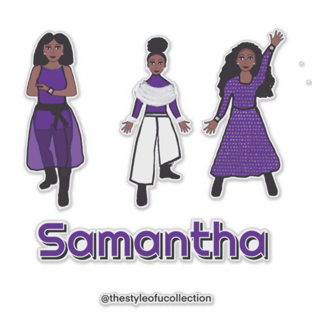 Adesivo Dançarino de Prata Branca Roxo Tripla #1 (Frente)