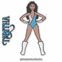 Adesivo Dançarino de Prata e Turquesa #2