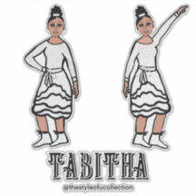 Dançarino Prateado Branco nº 2