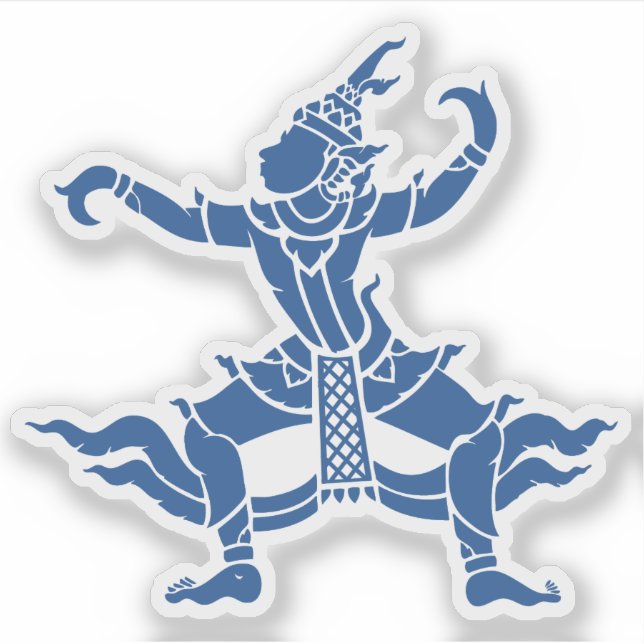 Adesivo Dançarino Tailandês ⚠ Sinal ⚠ Tailândia (Frente)