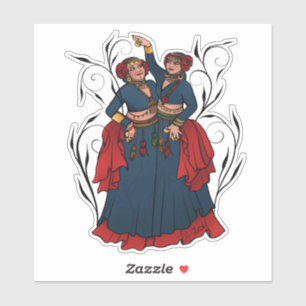 Adesivo Dançarinos de barriga tribal ATS