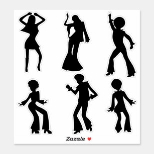 Adesivo Dançarinos Disco Silhouettes Sticker