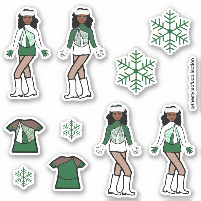 Adesivo Dancer Green (Frente)