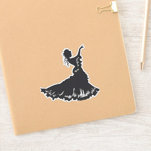 Adesivo Dancer Lady Silhouette