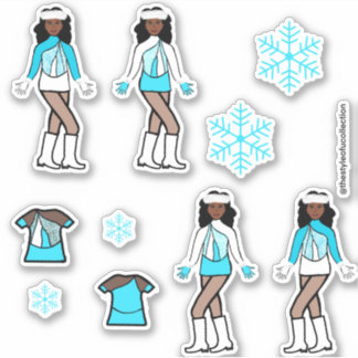 Adesivo Dancer Natal Aqua Sticker