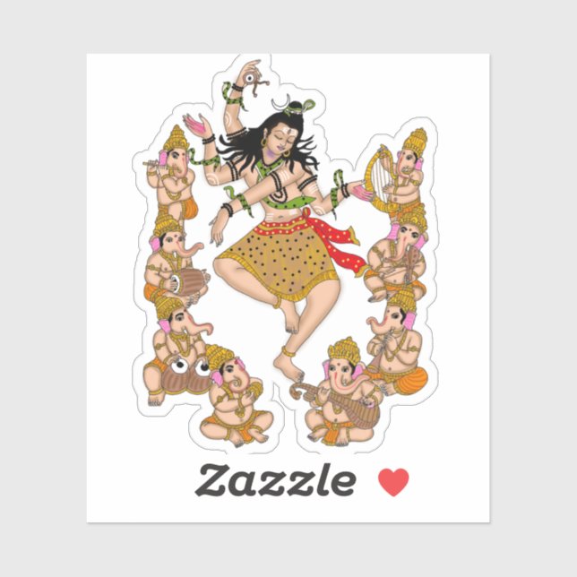 Adesivo Dancing Shiva Sticker (Folha)