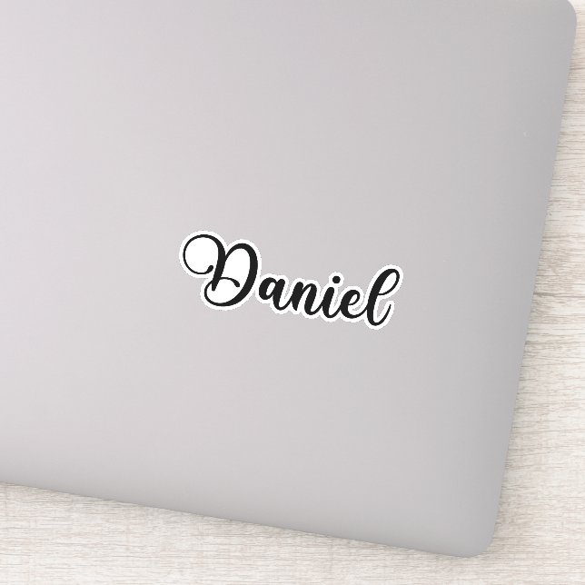 Adesivo Daniel Name - Caligrafia manuscrita (Detalhe)