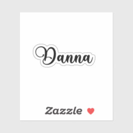 Adesivo Danna Name - Caligrafia manuscrita
