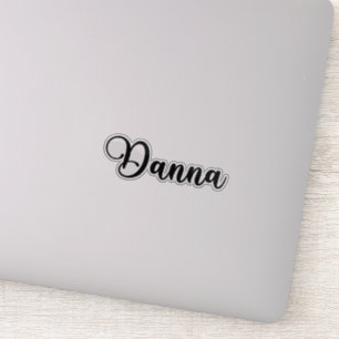 Adesivo Danna Name - Caligrafia manuscrita