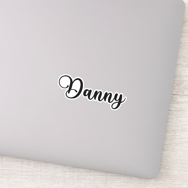 Adesivo Danny Name - Caligrafia manuscrita (Detalhe)