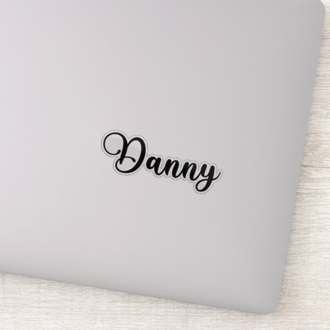 Adesivo Danny Name - Caligrafia manuscrita (Detalhe)