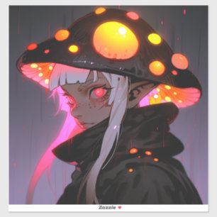 Adesivo Dark Fantasy Moshroom Elf AnimGirl