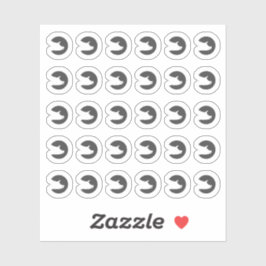 Adesivo Dark Grey Pork Wedding Guests Meal Choice