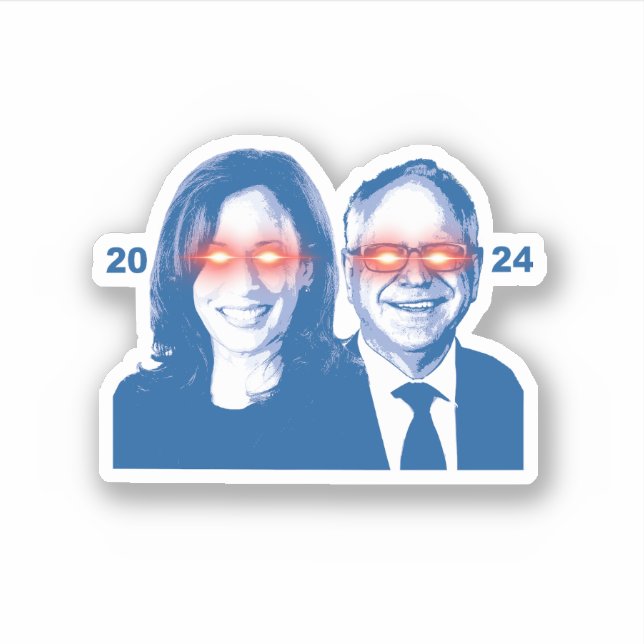 Adesivo Dark Harris Walz (Frente)