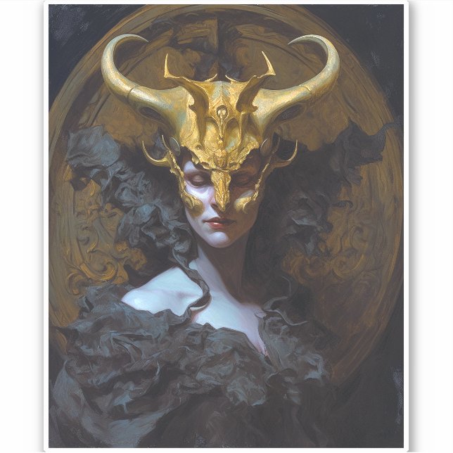 Adesivo Dark Queen Fantasy Art (Frente)