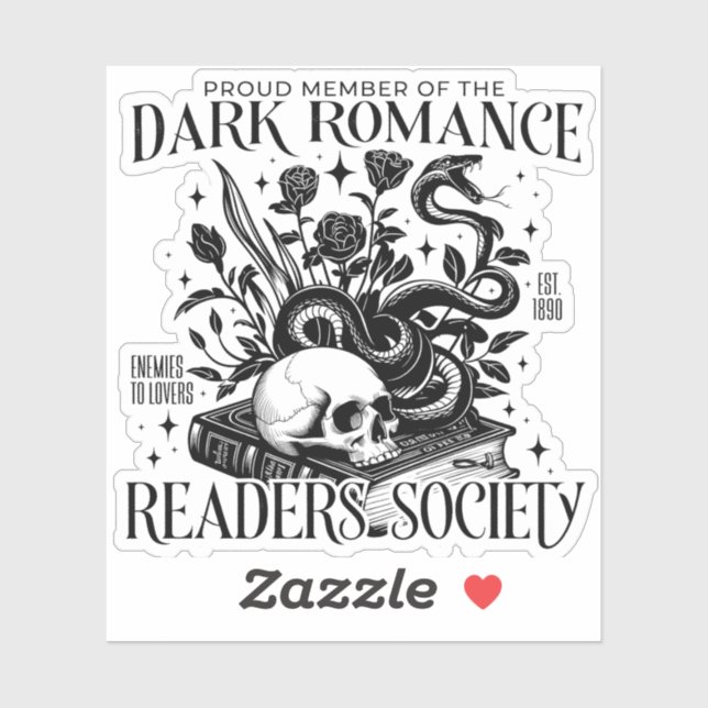 Adesivo Dark Romance Readers Society (Folha)