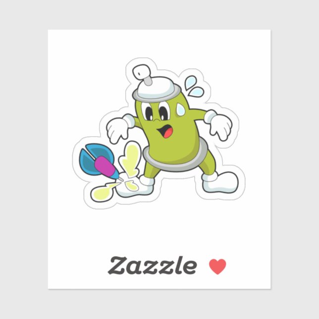 Adesivo Dart Dardos Dart, spray de gelo (Folha)