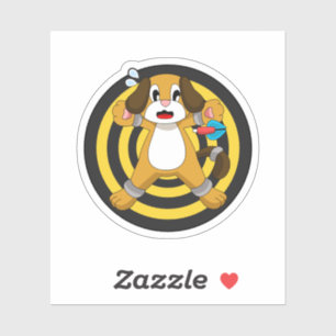 Adesivo Dart Dartboard Dog Darts