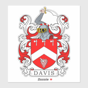 Adesivo Davis Family Crest