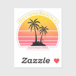 Adesivo Daytona Beach Retro Sunset Palms