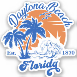 Adesivo Daytona Beach Summer Waves Férias 60