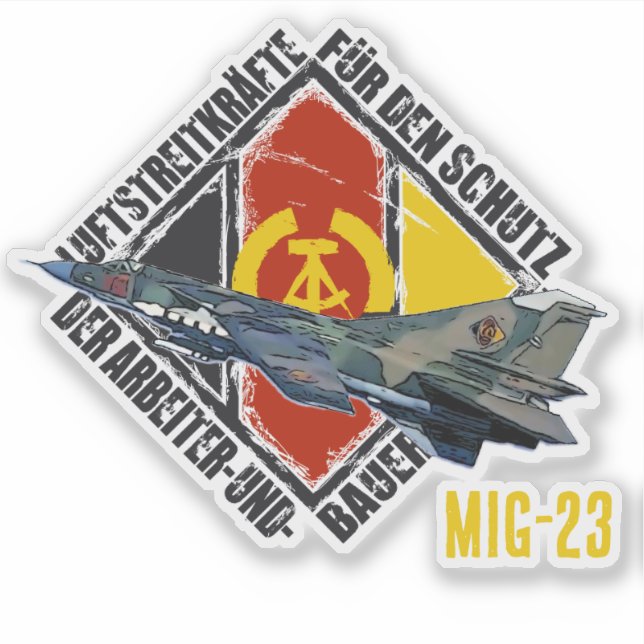 ADESIVO DDR MIG 23 (Frente)