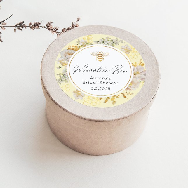 Adesivo de abelha destinada a ser. Chuva de noiva  (Criador carregado)