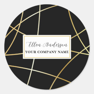 adesivo de abstrato dourado