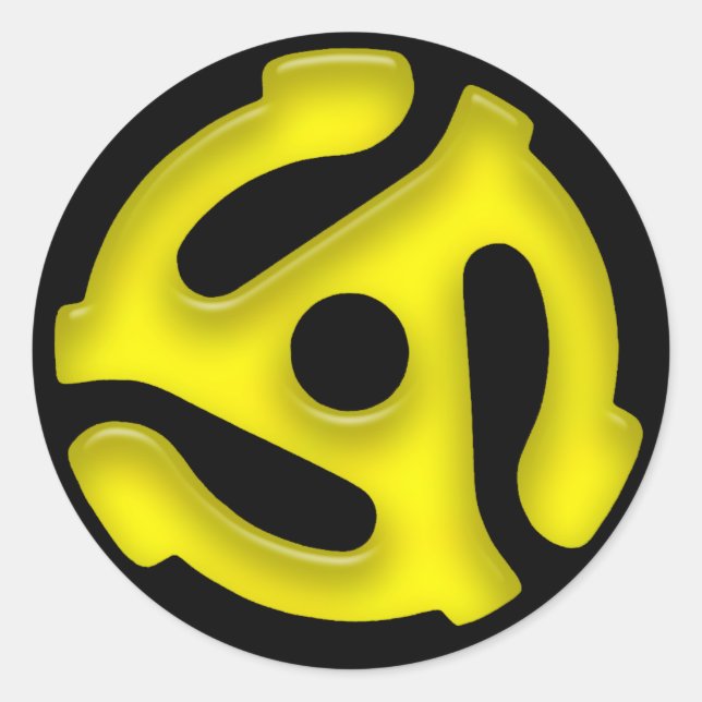 Adesivo de adaptador de registro de 45 RPM (Frente)