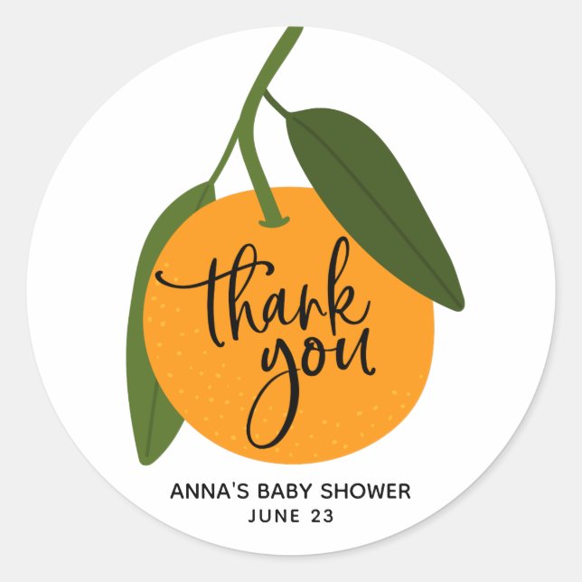 Adesivo de agradecimento ao pequeno fofo (Frente)