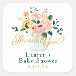 Adesivo de Agradecimento Flor de Campo