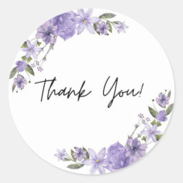 Adesivo de agradecimento minimalista