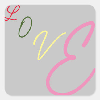 Adesivo de amor tipográfico