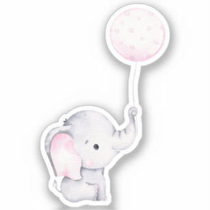 Adesivo de Animal Fofo Elefante Pequeno