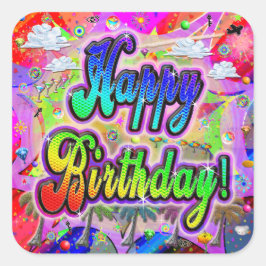 Adesivo de Aniversário Vista Express