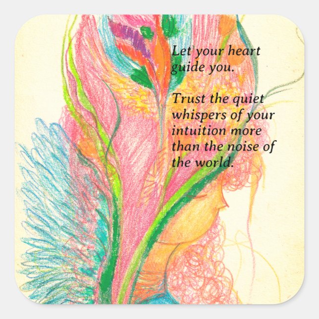 Adesivo de anjo de flores personalizável (Frente)