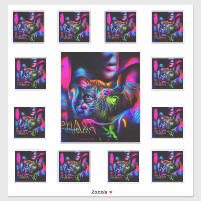 Adesivo de antrofobia (Folha)