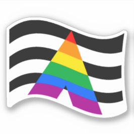 ADESIVO DE APOIO LGBTQ