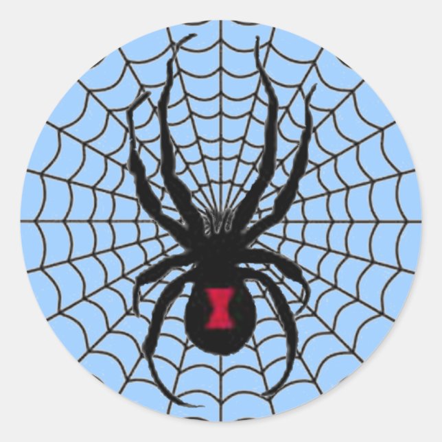 Adesivo de aranha de vidro preto (Frente)
