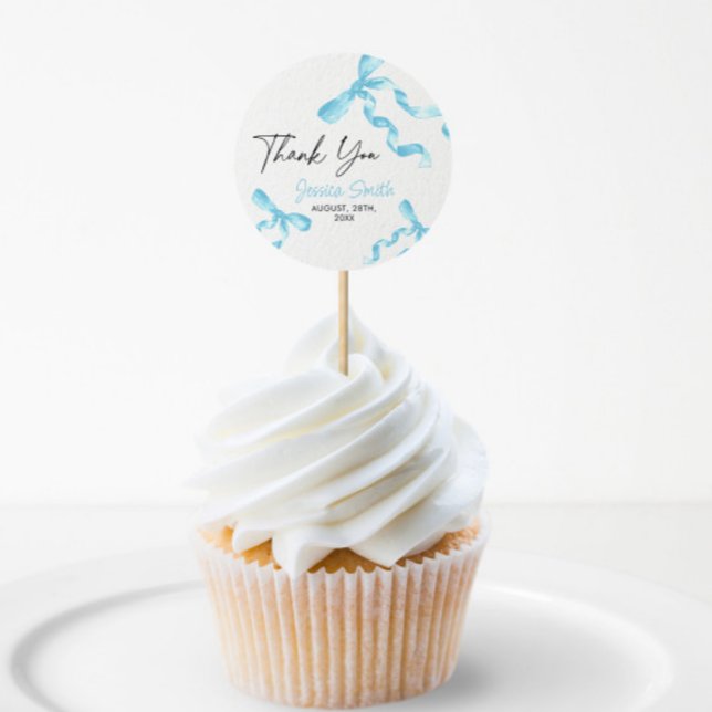 Adesivo de Arco Azul Obrigado (Criador carregado)